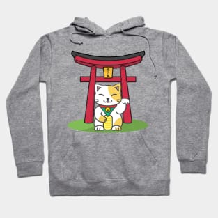 Maneki neko and Torii Hoodie